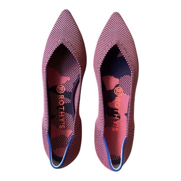 NWOB- Rothy’s The point Rose Double Stitch flats - Picture 2 of 7